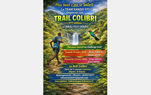 TRAIL DU COLIBRI GUADELOUPE